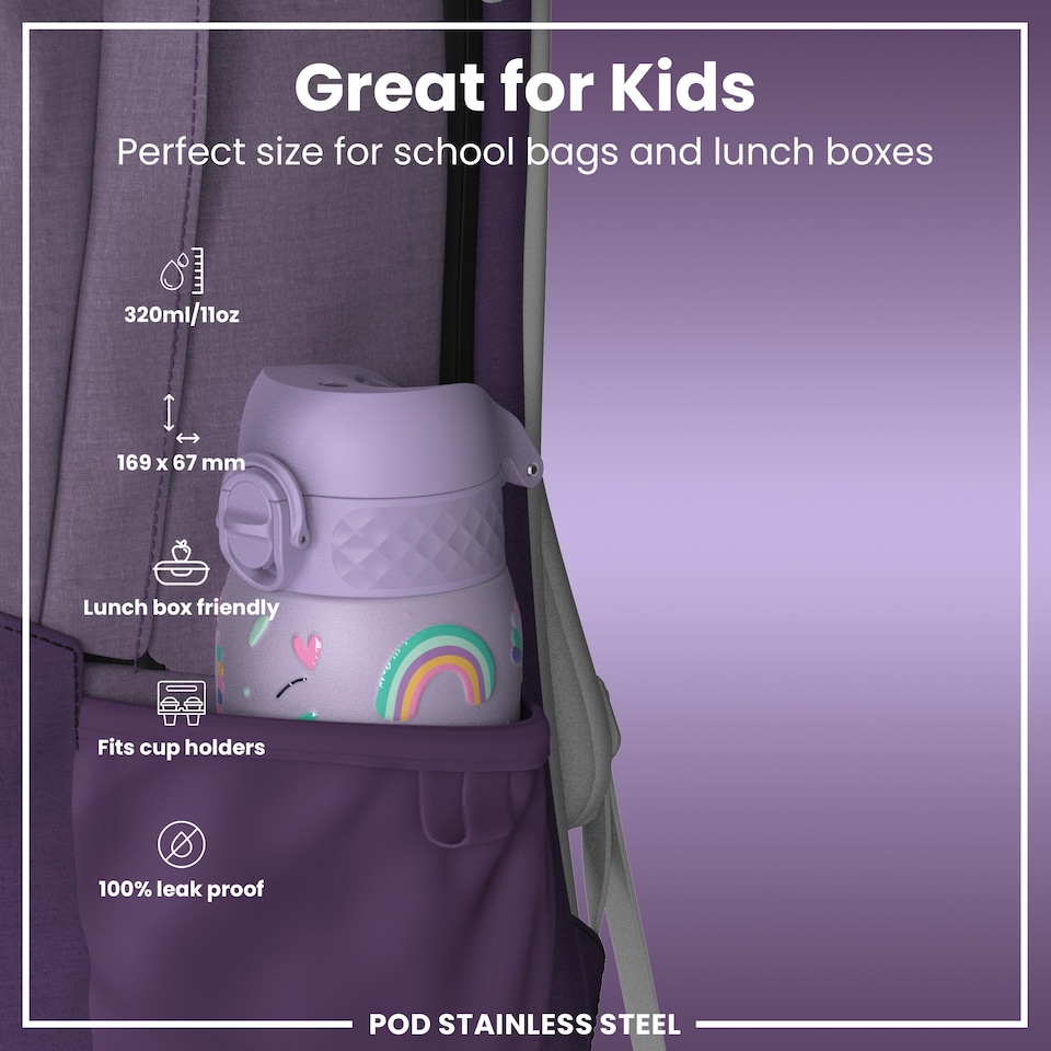 image 1 of Leak Proof Water Bottle, Vacuum Insulated, 320ml (11oz)
