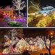 image 4 of Christmas Workshop 100 LED Battery Operated Timer Lights Multi