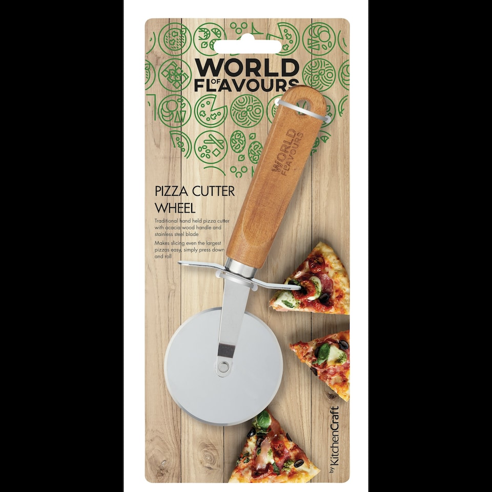 image 1 of KitchenCraft Mezzaluna Chopper Wood Cream