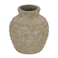 Large Tuscan Vase - Ceramic - L30 x W30 x H33 cm - Grey | Grey