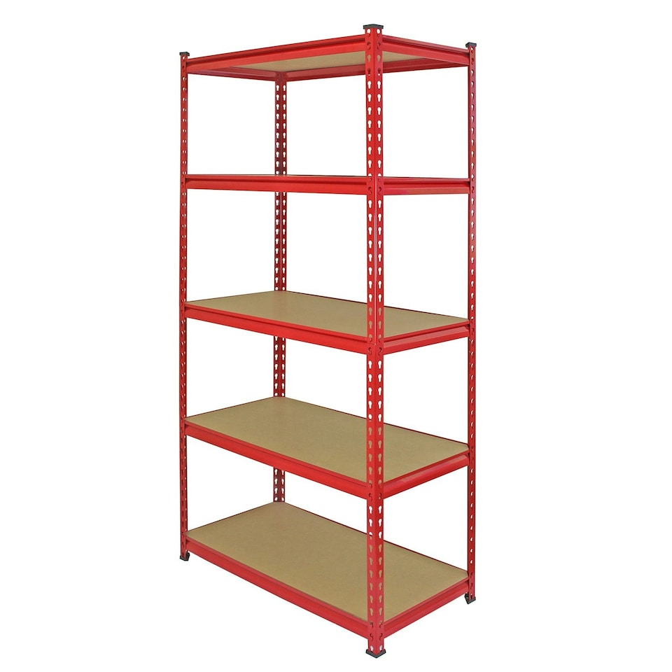 image 1 of 3 x Z-Rax Metal Racking Unit Red 90cm & Free Mallet Red