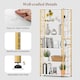 image 6 of COSTWAY 6 Tier Bookshelf Modern Geometric Bookcase White
