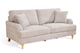 image 1 of Grey Textured Chenille 3 Seater Sofa HAMILTON