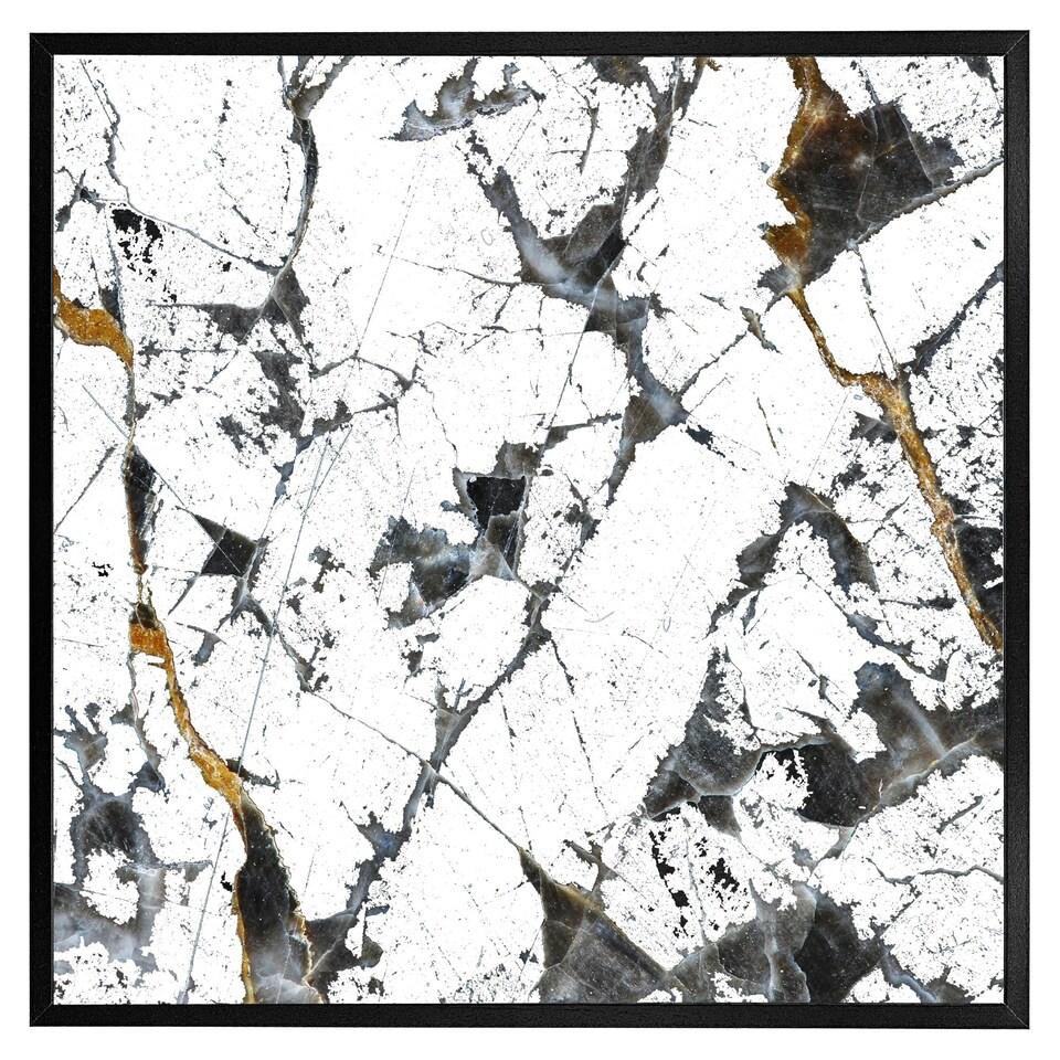 image 1 of Black & gold marble (Picture Frame) Brown | M