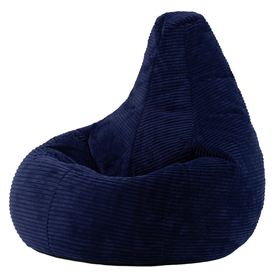 image 1 of Dalton Medium Beanbag Corduroy Navy Blue | Blue | Navy Blue | 1