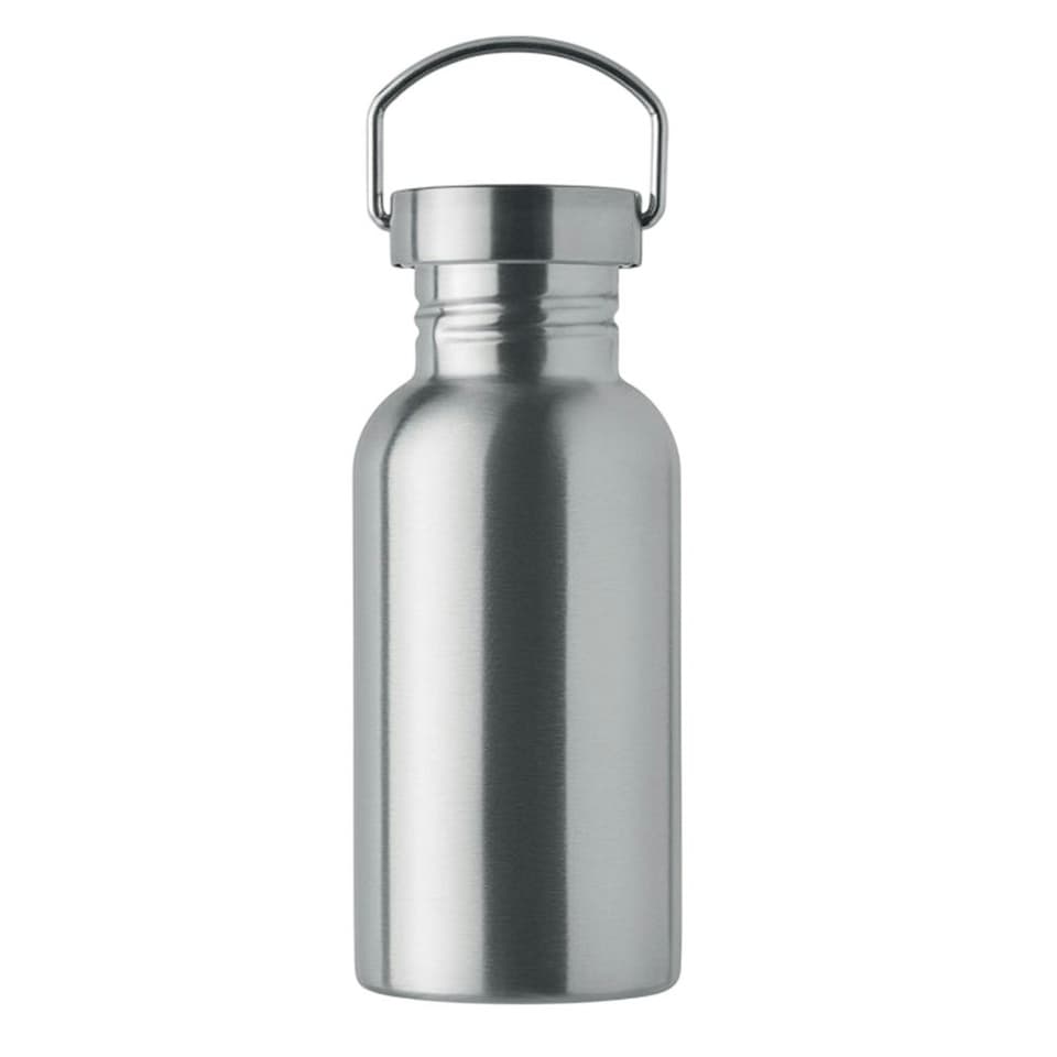 image 1 of MidOcean Florence Sing Single Wall 500ml Water Bottle - Matt Silver - One Size | Multi | One Size