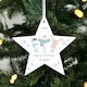 image 2 of Personalised Polar Bear Christmas Star Ornament