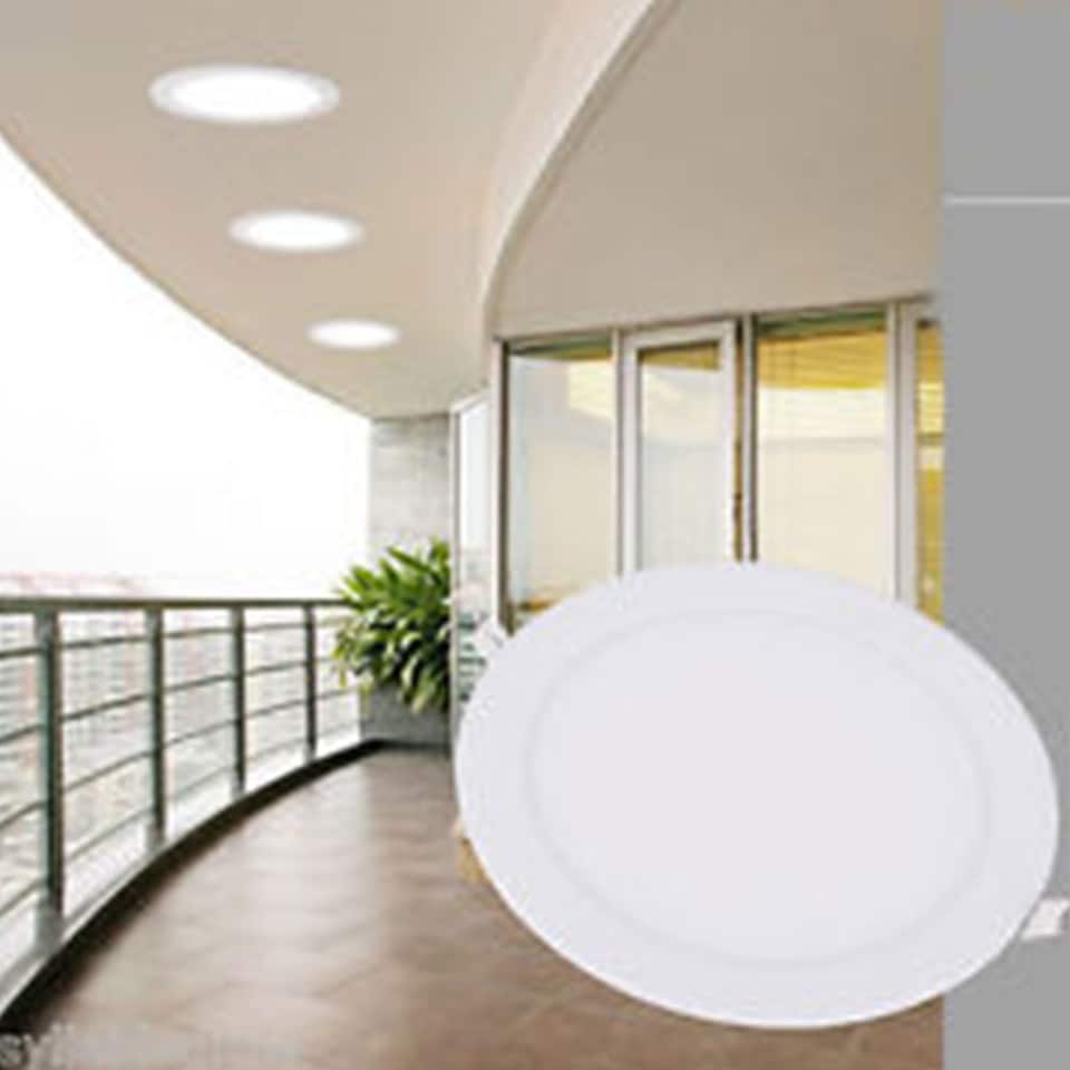 image 1 of 24W Recessed Round LED Mini Panel 280mm diameter (Hole Size 265mm), 3000K (Pack of 4)