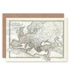 image 1 of 1850 Map Roman Empire Divided East West Art Card