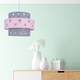 image 3 of Pink and Grey Star Two Tier Light Shade | Grey | Pink | Large | 1