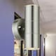image 4 of First Choice Lighting Set of 2 Blaze Stainless Steel Outdoor Up Down Wall Lights Silver | Clear