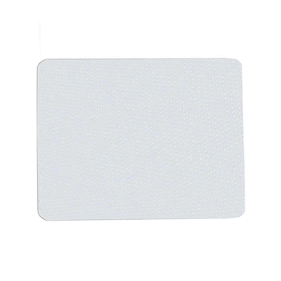 image 1 of Living and Home PVC Clear Rectangle Non-Slip Chair Mat Floor Carpet Floor Protector, 0.2 cm H