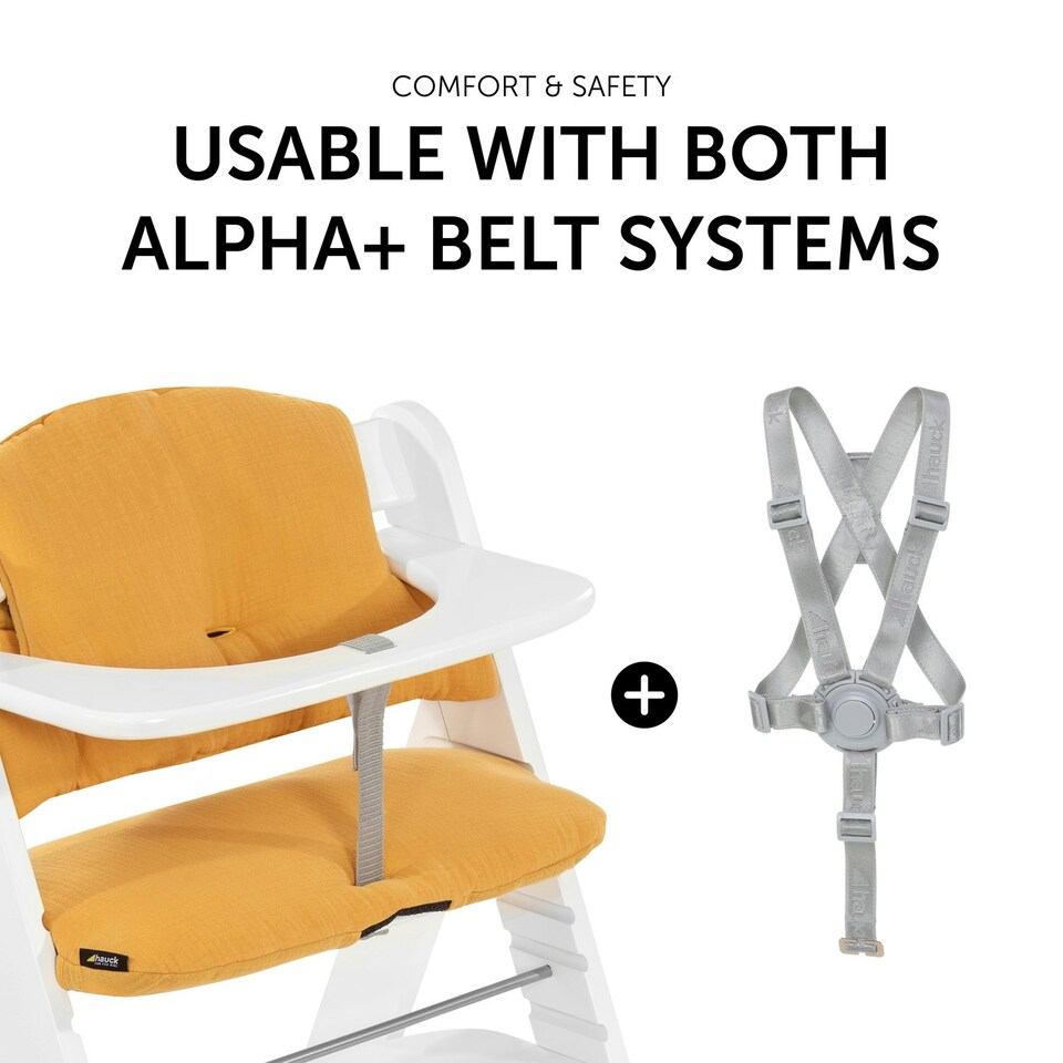 image 1 of Hauck Alpha Highchairpad Select - Honey