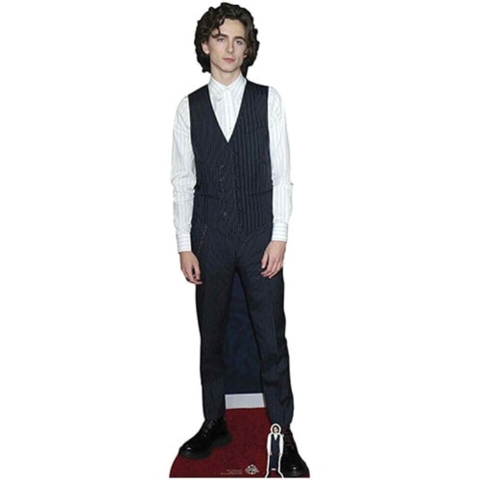 Timothee Chalamet Waistcoat Lifesize Cardboard Cutout 179cm