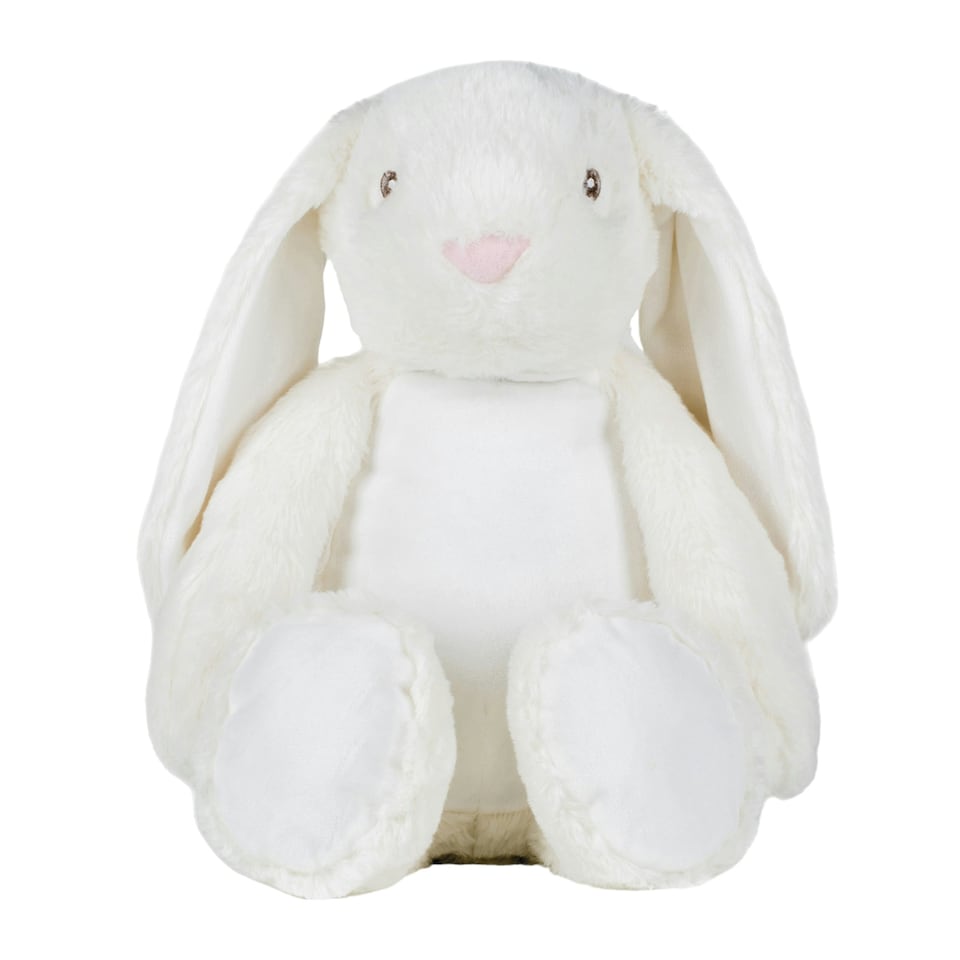 image 1 of Mumbles Zippie Bunny Teddy Bear - Cream - One Size