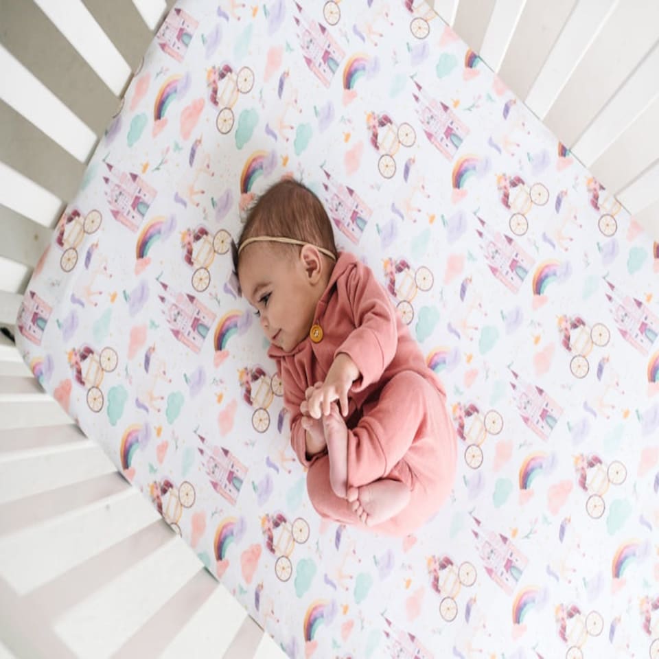 image 1 of Copper Pearl Premium Elasticised Cot Sheet Enchanted
