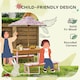 image 10 of AIYAPLAY Kids Picnic Table, Wooden Children Garden Table and Bench Set, Pink Pink