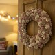 image 2 of Neo Luxury Extra Large Frosted Pinecone Winter Wreath 50cm Home Artificial Christmas Festive Front Door Decoration | Grey | Pink Grey