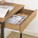 image 7 of SoBuy FWT43-N,Compact Computer Desk Study Table with Wooden Legs | Brown | Natural | 1