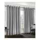 image 8 of Deco Lined Eyelet Geometric Curtains 168cm x 137cm Silver
