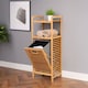 image 2 of Neo Bamboo Laundry Bin Hamper Basket Tilt Pull Out Basket Storage