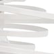 image 5 of Set of 2 White Metal Swirl Easy Fit Light Shades | White | Medium | 2