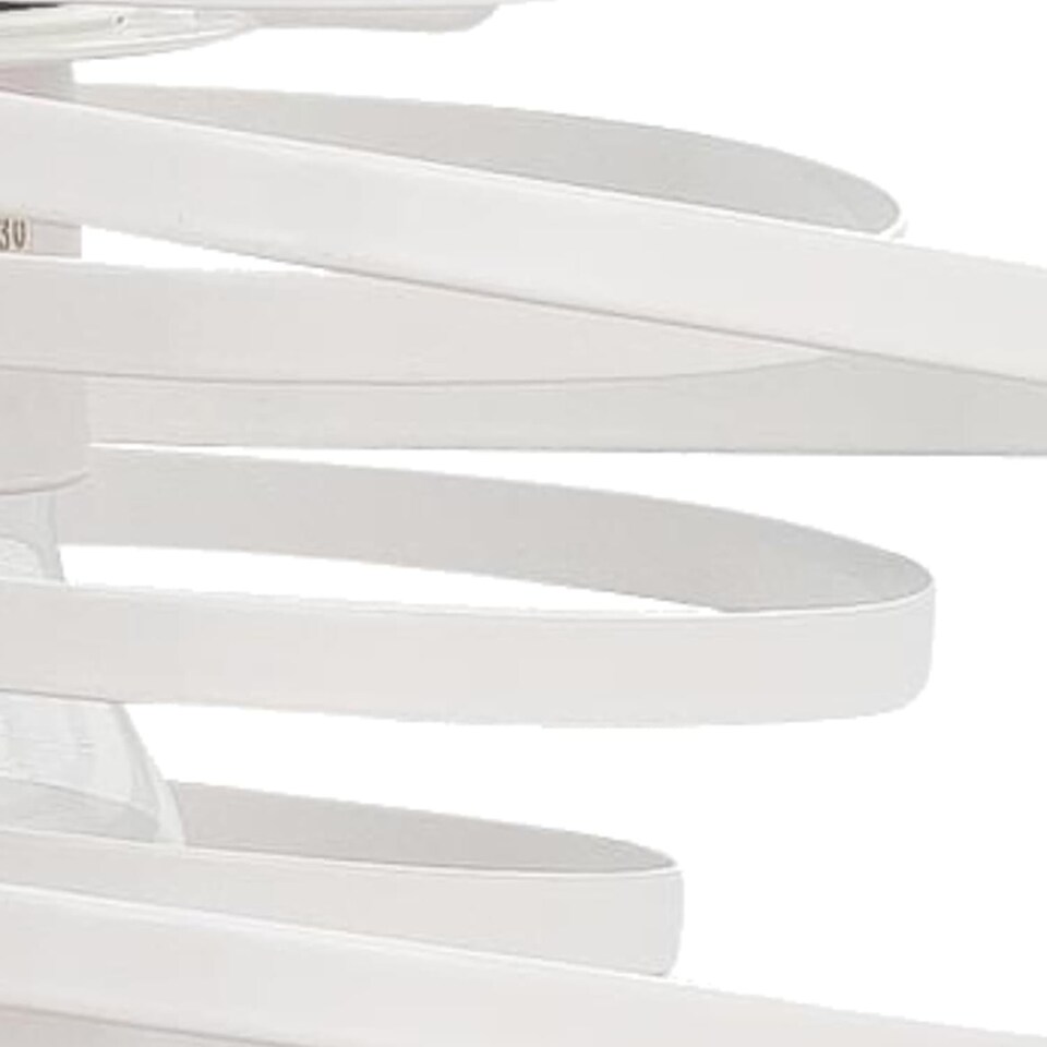 image 1 of Set of 2 White Metal Swirl Easy Fit Light Shades | White | Medium | 2