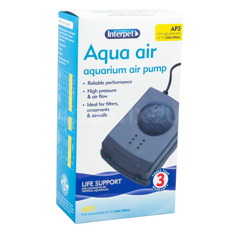 Interpet Aqua Air AP3 Aquarium Air Pump