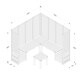 image 5 of Forest Garden Modular Wooden Garden Seating Set Number 3