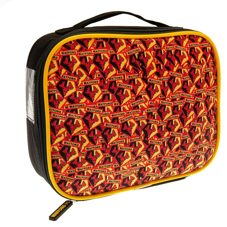 image 1 of Watford FC Lunch Bag - Black/Yellow/Red - One Size