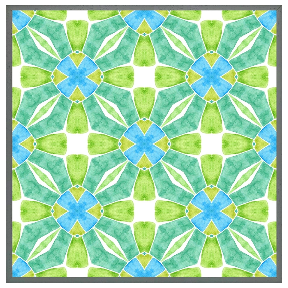 image 1 of Green optimal boho chic (Picutre Frame) White | L