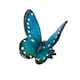 image 1 of Blue Butterfly Resin Wall Mount Shed Sculpture Statue Ornament House Garden