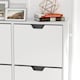 image 8 of HOMCOM Modern Shoe Cabinet with 4 Flip Drawers and Adjustable Shelf, Hallway Shoe Cupboard Storage Organizer for 8-16 Pairs of Shoes, White