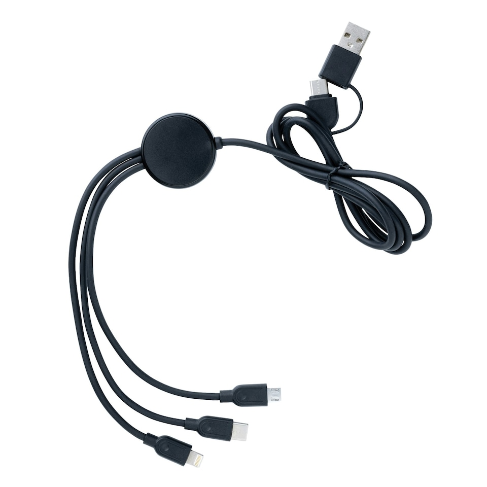 image 1 of XD Collection 6-In-1 Cable - Black - One Size