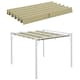 image 9 of Outsunny Pergola Shade Cover Replacement Canopy for 3 x 3(m) Pergola, Beige