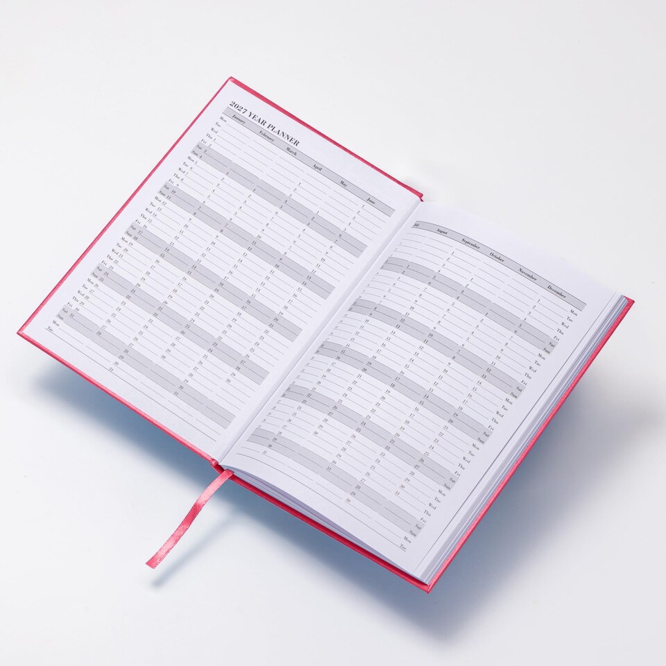 image 1 of evelay 2027 Week to View Diary A4 Cerise