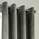 image 5 of Velvet Blackout Eyelet Curtains - Silver 167 cm x 229 cm