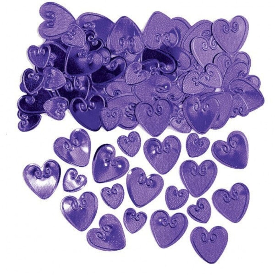 Amscan Heart Confetti - Blue - One Size