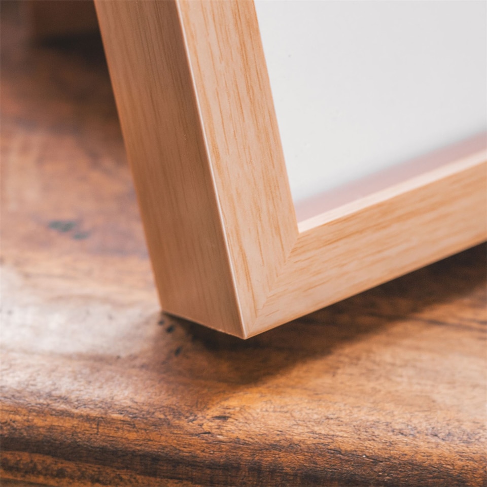 image 1 of Nicola Spring 3D Box Photo Frame - A4 (8 x 12") - Light Wood