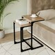 image 9 of 2 pc C-Shaped Nesting Side Tables White | Unit Colour: White