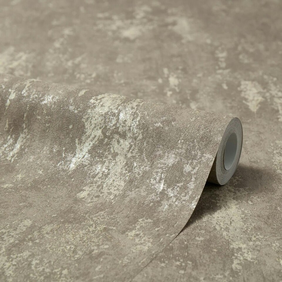 image 1 of Milan II Wallpaper in Taupe and Beige Multi