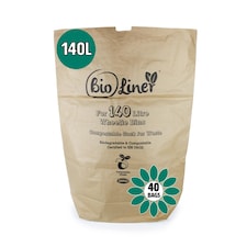 140L Paper Compostable Kerbside Caddy Liners - 40 Bags