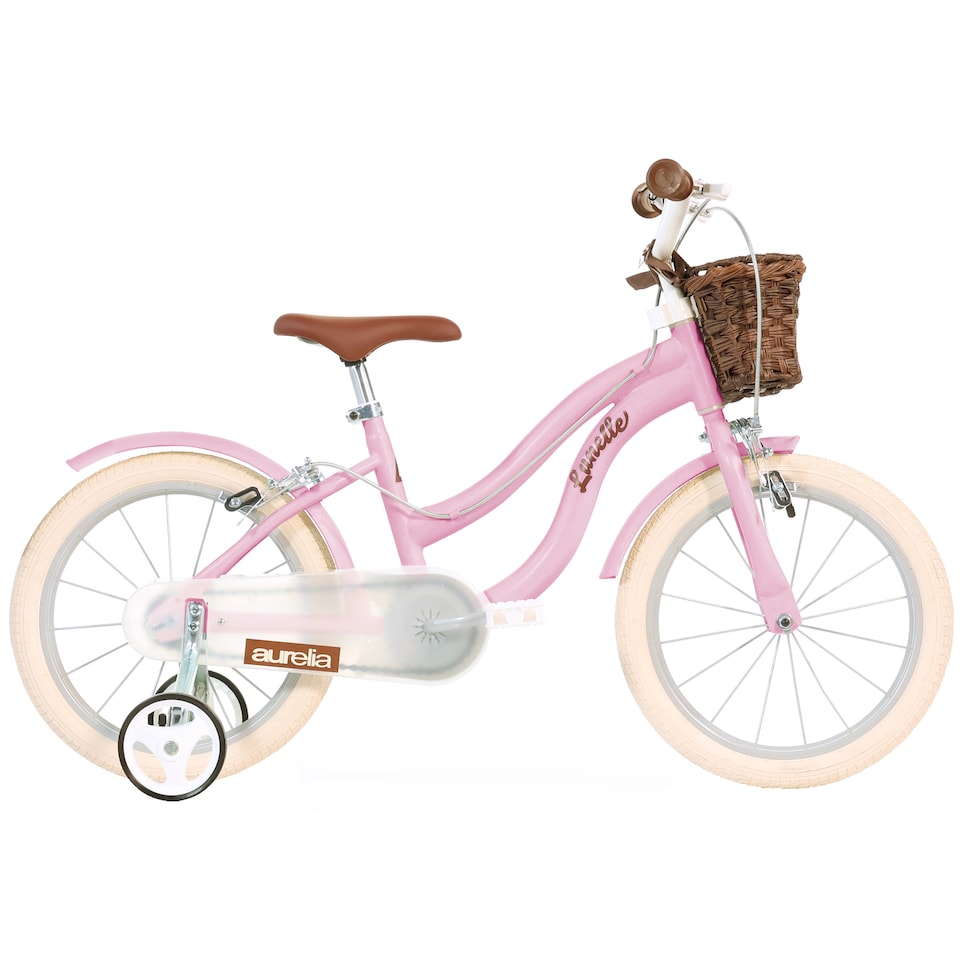 image 1 of Retro 16" Kids Bicycle - Pink Classic Vintage Style Bike for Children