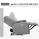 image 4 of HOMCOM Electric Armchair, Fabric Recliner Chair with USB Port, Charcoal Grey