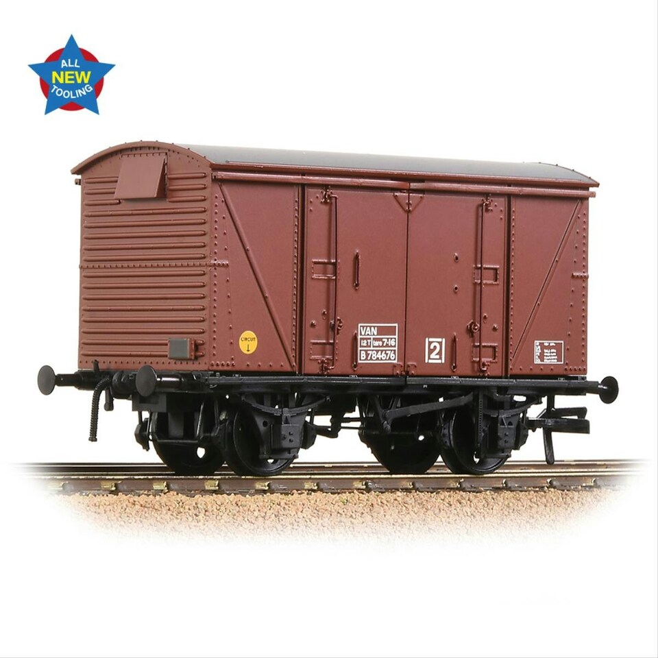image 1 of Bachmann 12t Vanwide Ventilated Van BR Late Bauxite VAN