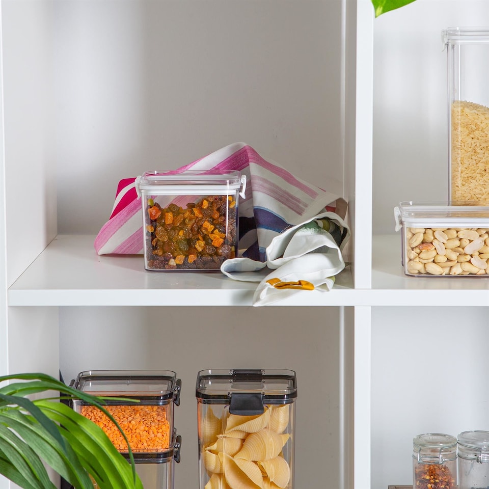 image 1 of Argon Tableware Food Storage Container - 700ml - White Reusable Airtight Stackable Meal Prep Lunch Box with Clip-Lock Lid