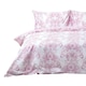 image 1 of Homescapes Pink French Toile Patterned Duvet Cover Set - Double Pink | Double
