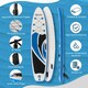 image 7 of Outsunny 10Ft Inflatable Non-Slip Paddle Stand Up Board w/ Adjustable Paddle White