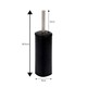 image 3 of Showerdrape Capri Black Toilet Brush & Holder | Black | Black | 1