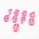 image 2 of Pastel Pink Number Cookie Cutters - Pack of 9